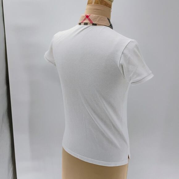 BURBERRY Polo size 12y young girls polo T-shirt Burberry logo pattern print - Picture 9 of 15
